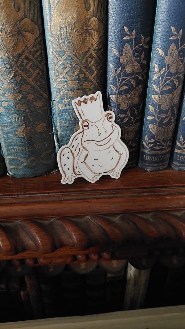 Crown Frog Sticker - Image 3
