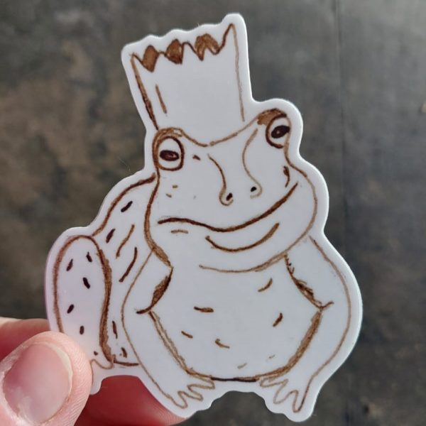 Crown Frog Sticker - Image 6