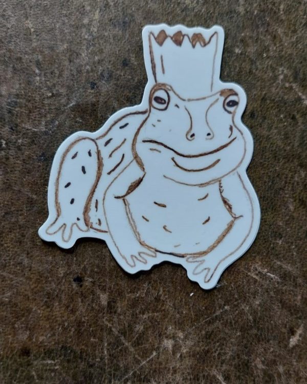 Crown Frog Sticker - Image 5