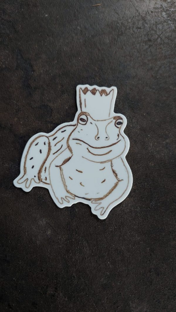 Crown Frog Sticker - Image 4