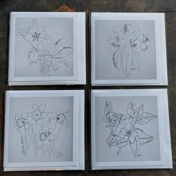 Poison Flower Cards