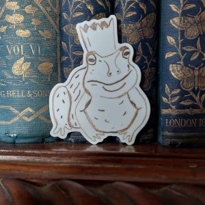 Crown Frog Sticker